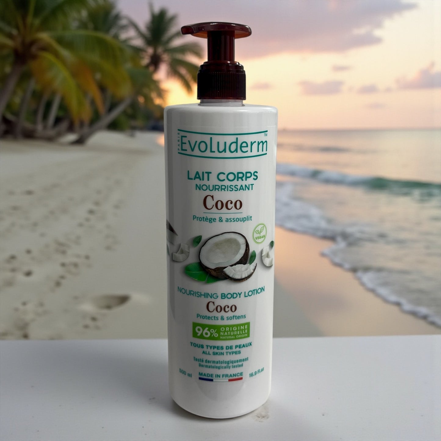 Evoluderm lait corps coco 500ml
