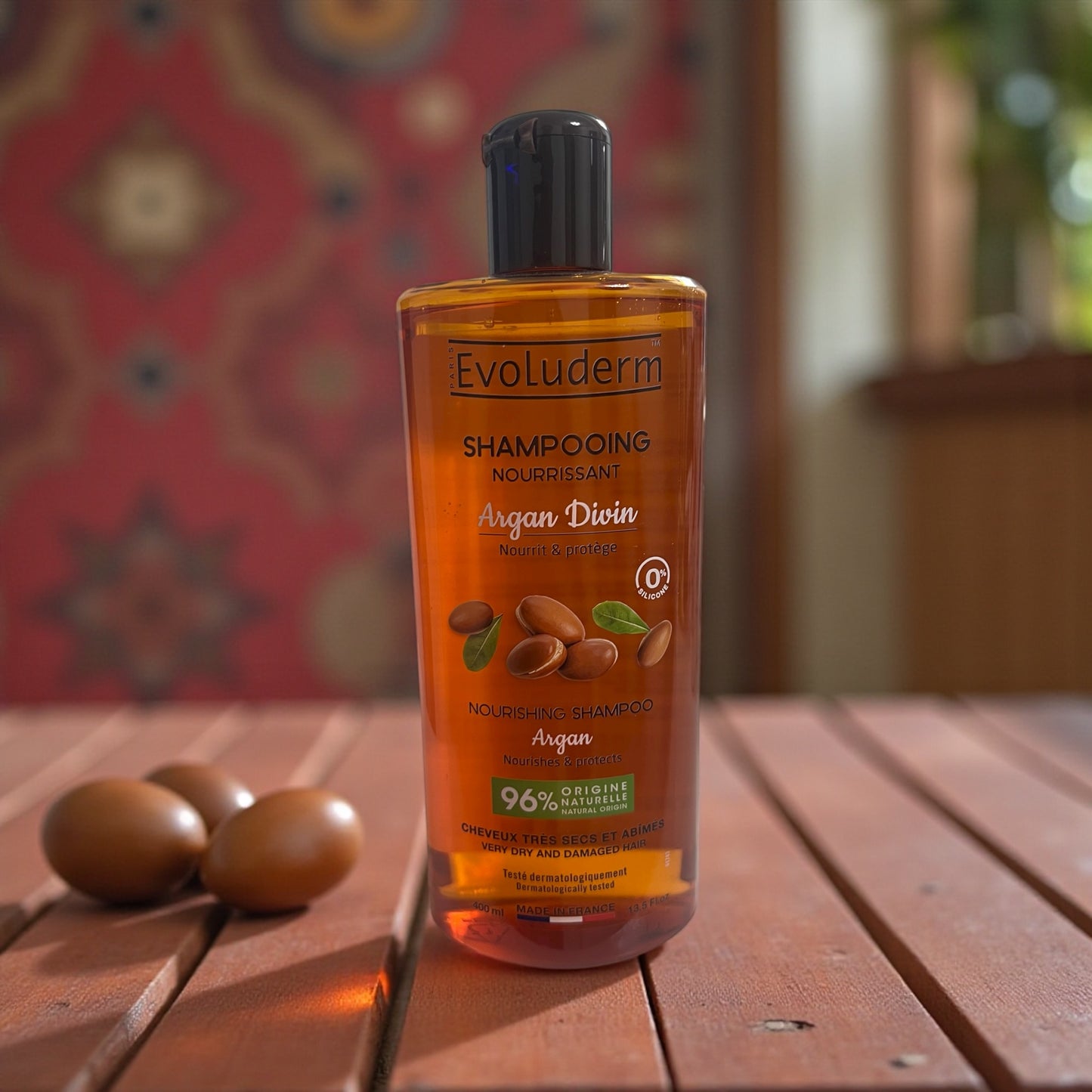 Evoluderm shampooing Argan divin 400ml