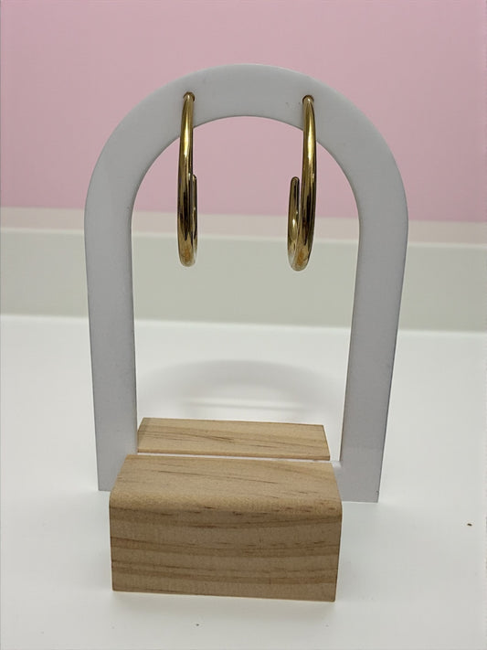 Boucles d’oreilles créoles Zafira en acier inoxydable (Stainless Steel)